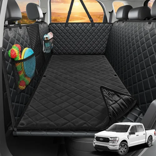 Vista 15 de URPOWER Extensor de asiento trasero para perros, funda de asiento de coche Todo negro