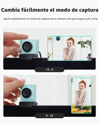Vista 8 de OBSBOT Meet SE Cámara Web 1080P 100FPS para PC, Cámara de Transmisión con Encuadre por IA con Sensor de 1/2.8", Modo Belleza, Control por Gestos