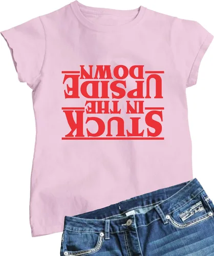 Vista 26 de Go All Out Camiseta para mujer Stuck in The Upside Down