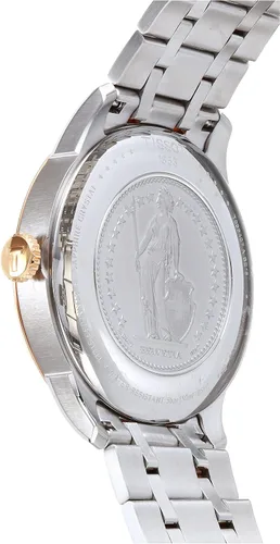 Vista 4 de Tissot Tissot Chemin des Tourelles Powermatic 80 Helvetic Pride Edición Especial 316L Caja de acero inoxidable con revestimiento PVD oro rosa reloj