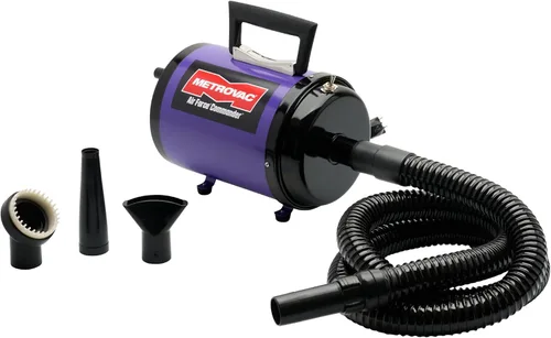 Vista 11 de METROVAC AFTD-3V Air Force Commander Secador de aseo de mascotas de velocidad variable Rosa Soplador de pelo de perro de alta velocidad 4.0 HP USA