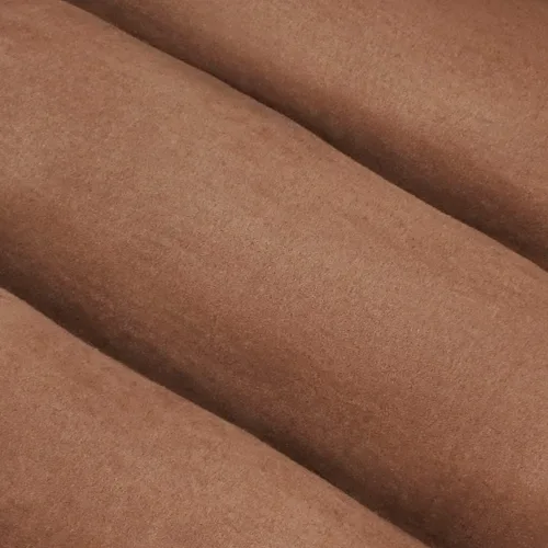 Vista 7 de long rich Happycare Textiles - Cama rectangular reversible para mascotas con estampado de patas de perro, color café nuevo Patrón de pana marrón