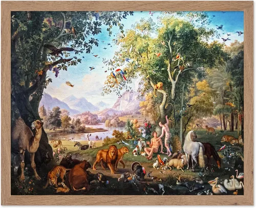 Vista 68 de Poster Master Póster Vintage de Vacaciones - Impresión Retro de Navidad - Regalo para Artista, Amigo - Papá Noel en Trineo de Renos, Invierno, Nieve