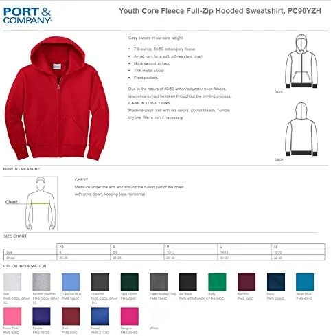 Vista 5 de INK STITCH Sudaderas con capucha de forro polar con cremallera completa y costuras de texto personalizado para jóvenes, varios