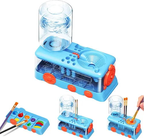 Vista 10 de 2025 Herramienta Mejorada de Limpieza de Pinceles de Pintura, Taza Enjuagadora de Pinceles con Circulación de Agua Corriente para Pintura Artística
