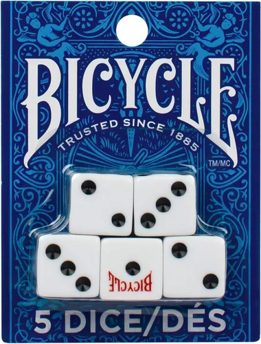 Vista 4 de Bicycle - 5 dados de 5 unidades equipo de juego de césped