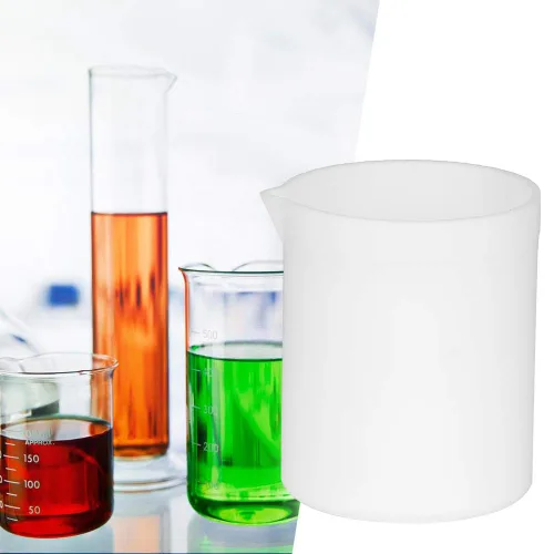 Vista 5 de Beaker, Acid and Base Resist PTEE Beaker, Low Form Graduated Measu Beaker, Premium Scientific for Oratories(50ML)