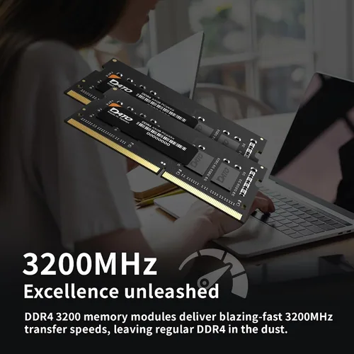 Vista 3 de DATO 8 GB RAM DDR4 3200 MHz PC4-25600 CL22 SODIMM 1.2 V 260 pines no ECC SODIMM Módulo de memoria para portátil Notebook