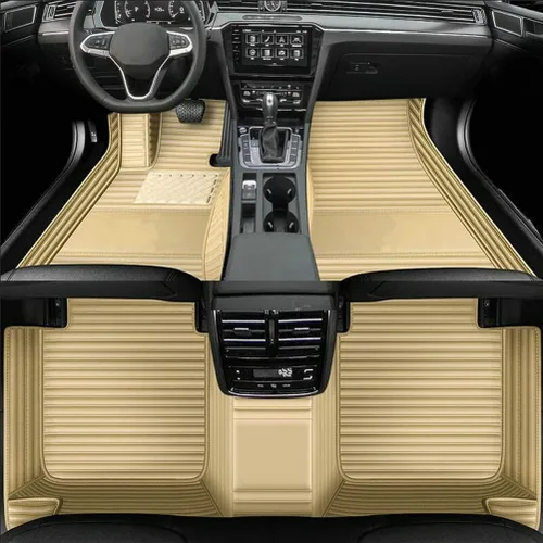 Vista 22 de Alfombrillas personalizadas para Prado Sedan 2000-2023, cobertura completa de accesorios para piso interior del vehículo (beige)