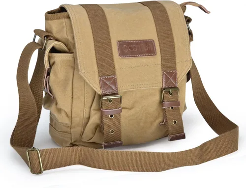 Vista 2 de Gootium Bolso bandolera de lona - Bolso bandolera pequeño vintage
