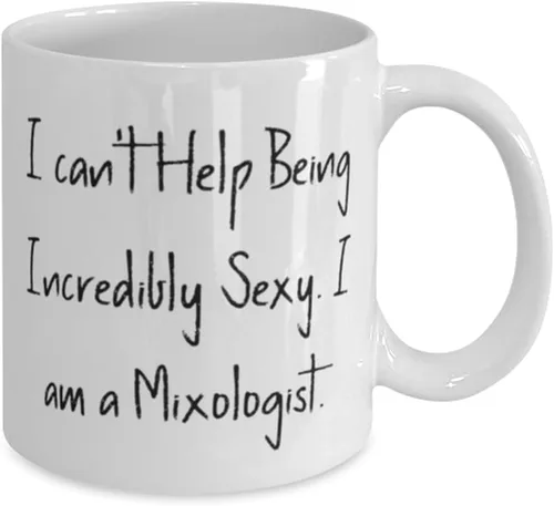 Vista 2 de Sarcastic Mixologist Gifts, I can't Help, Sarcasm Birthday 11oz 15oz Mug Gifts Idea For Friends, Mixologist Gifts From Friends, Cocktail recipes