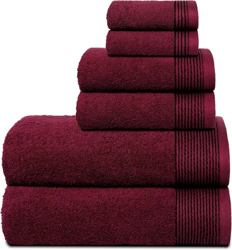 Vista 30 de Belizzi Home Juego de 3 toallas de algodón ultra suave, contiene una toalla de baño de 28 x 55 pulgadas, una toalla de mano de 16 x 24 pulgadas y un