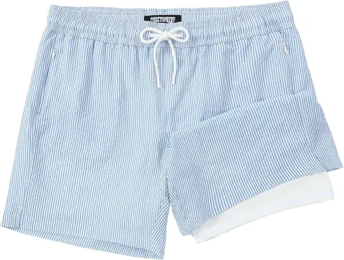 Vista 18 de Mens Swim Trunks with Compression Liner 5 Inch Inseam Swimming Trunks Shorts for Men