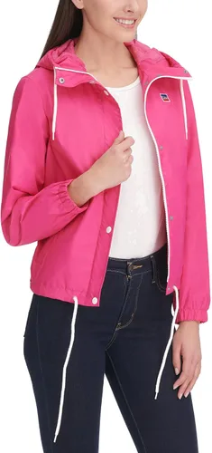 Vista 3 de Levi's Chaqueta cortavientos impermeable retro con capucha para mujer (tallas estándar y extra)