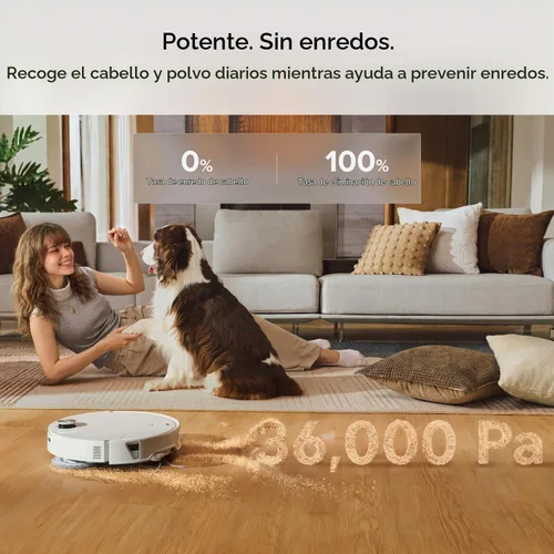 Vista 5 de roborock 2026 New Qrevo Edge 3 Pro Robot Vacuum and Mop, 36000 Pa Suction White