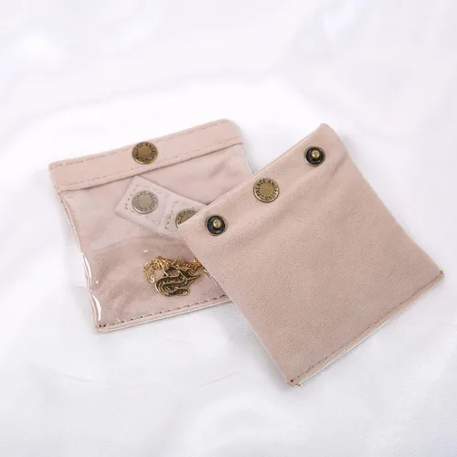 Vista 7 de Angelina's Palace 6 bolsas de terciopelo para joyas, organizador de joyas de viaje, bolsa de almacenamiento portátil para collares, pulseras