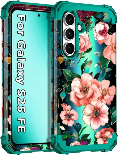 Vista 33 de Hekodonk Funda para Galaxy A17 5G, tres capas de protección resistente a prueba de golpes, plástico duro+silicona suave, funda protectora de cuerpo
