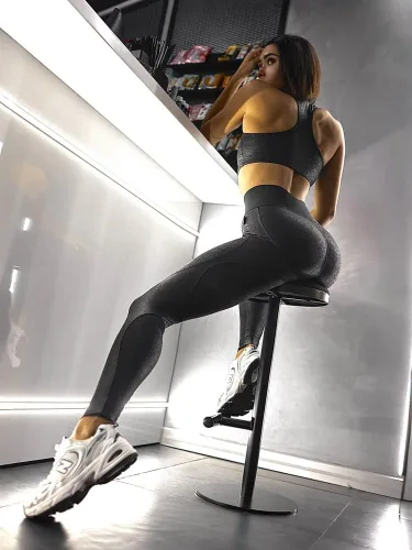 Vista 2 de Bona Fide Leggings de cintura alta con control de abdomen para mujer, leggings de entrenamiento para moldear el cuerpo, cintura alta, leggings
