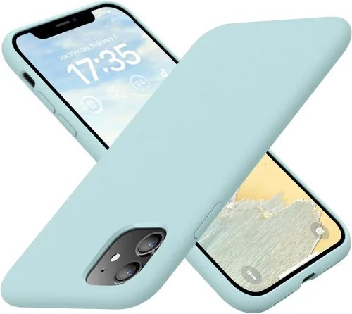 Vista 16 de Funda compatible con iPhone 11, silicona [forro de microfibra suave antiarañazos] [delgada a prueba de golpes] Funda mejorada para teléfono 11