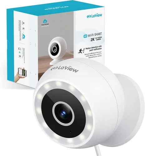 Vista 19 de LaView Cámaras de seguridad 4K de 8MP con cable para exteriores e interiores, IP65, Sensor Starlight y visión nocturna de 100 pies, detección