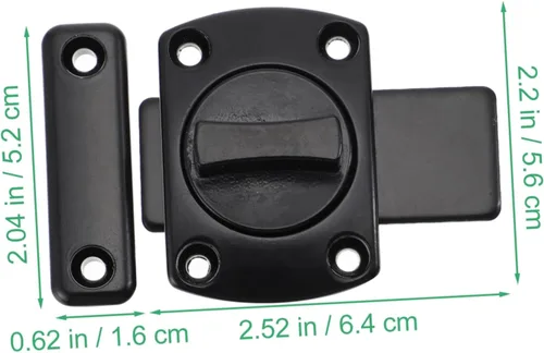 Vista 6 de BESTonZON Cerradura de cerrojo de metal para valla de metal Cerradura de cadena de puerta Muebles para el hogar Muebles deslizantes Cerradura