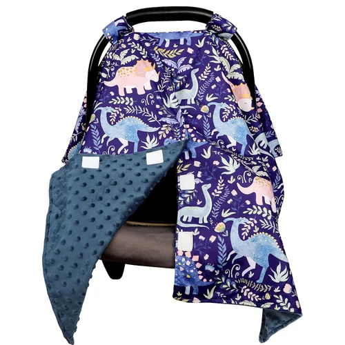 Vista 10 de Funda de Asiento de Automóvil para Bebé, Funda Transpirable para Asiento de Automóvil Infantil para Verano con Apertura Peekaboo, Cubierta de Toldo