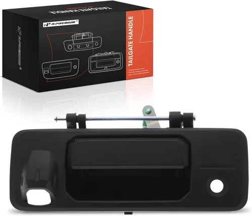 Vista 10 de A-Premium - Manija de portón trasero de metal mejorada - Compatible con Toyota Tacoma 2016-2023, Tundra 2014-2021 - Manija cromada con orificio