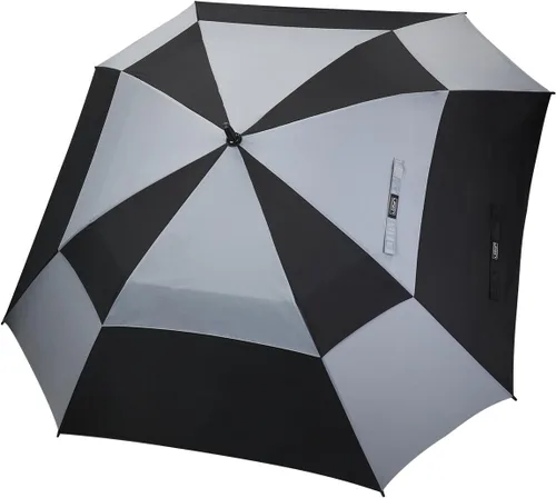 Vista 12 de G4Free Paraguas de golf extra grande de 62/68 pulgadas, cuadrado, ventilado, resistente al viento, apertura automática, doble toldo de gran