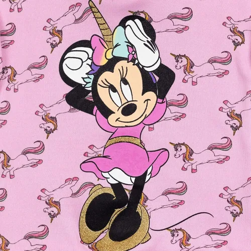 Vista 4 de Disney Minnie Mouse - Conjunto de sudadera con capucha y pantalones de vellón para bebés y niñas pequeñas Rojo