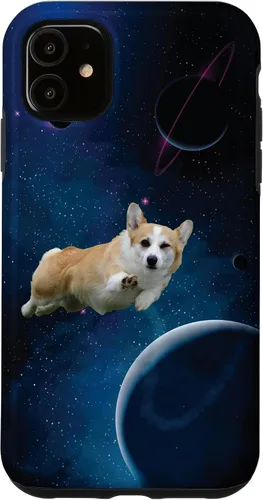 Vista 8 de Funny Kids Space Corgi Mom Pembroke Welsh Corgi Dog Lover Case for iPhone 17