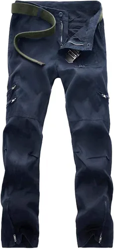 Vista 2 de MAGCOMSEN Pantalones tácticos para hombre, 9 bolsillos, pantalones de carga Ripstop