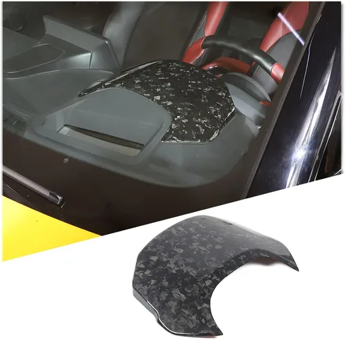 Vista 7 de Cubierta de tablero de consola central de fibra de carbono real para Toyota Supra GR A90 A91 MK5 2019-2024, cubierta para panel de salpicadero