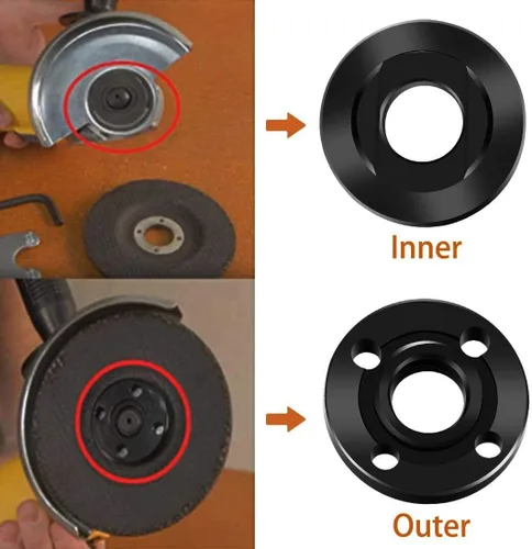 Vista 3 de 1934654 Tuerca de bloqueo para sustituye 4.5" 5" 5/8-11 Makita 1934654 193465-4 224568-4 GA4530 9564PC