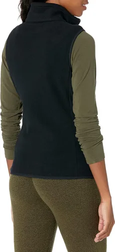 Vista 2 de Tienda Essentials Chaleco de forro de vellón suave, sin mangas, de corte clásico para mujer (disponible en tallas extragrandes)