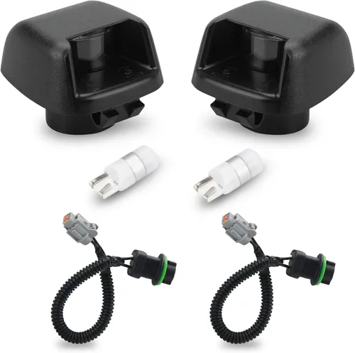 Vista 9 de Bestview - Lente LED para luz de matrícula, luces de etiqueta, lámpara trasera con enchufe y arnés de cables de repuesto para Nissan Frontier