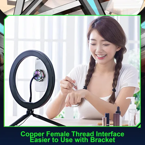 Vista 6 de Black Portable Mobile Phone Radiator with Intelligent Temperature Control, Magnetic Semiconductor Cooling Fan for Gaming Live Streaming Outdoor Vlog