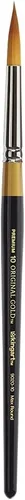 Vista 9 de KINGART Premium Original Gold 9020-0 Ultra Round Series - Cepillo para artista, pelo sintético Taklon dorado, mango corto, para acrílico, acuarela