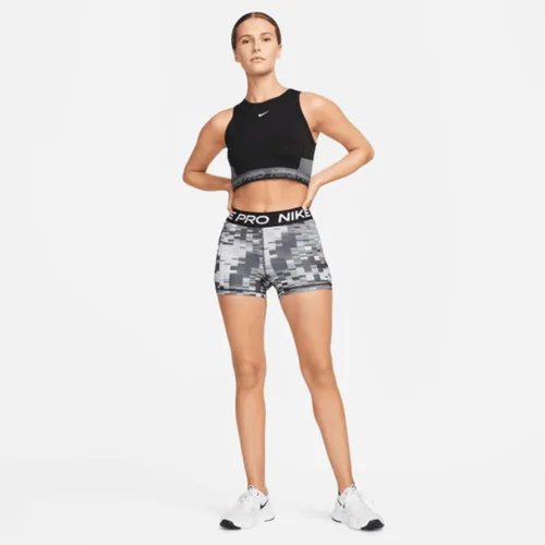 Vista 5 de Nike Pro Dri-FIT - Camiseta corta de entrenamiento para mujer, talla XS - 2XL