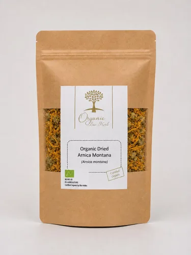 Vista 3 de Organic Bio Herbs -Árnica seca orgánica Montana (Arnica Montana) 4 onzas.