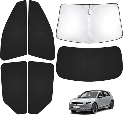Vista 10 de T TGBROS Parasol para parabrisas para BMW X1 F48 2016 2017 2018 2019 2020 2021 2022 para ventana de automóvil, con bloqueo UV grueso y opaca