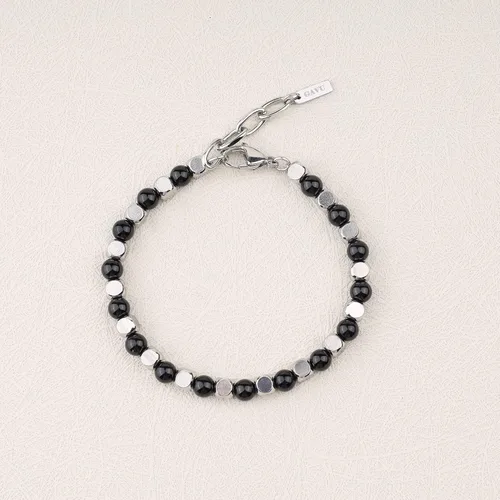 Vista 5 de GAVU Pulsera de cuentas simples de cristal curativo para hombre