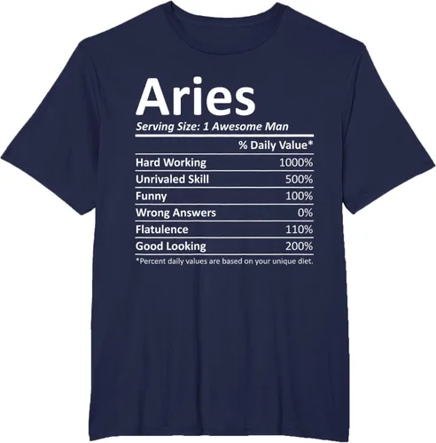 Vista 39 de ARIES Nutrition - Camiseta divertida de regalo con nombre personalizado para cumpleaños, Negro, S
