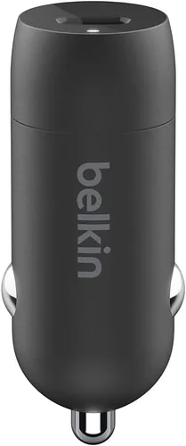 Vista 3 de Belkin Cargador de coche USB C de 20 vatios con carga rápida para Apple iPhone 14, 14 Pro, 14 Pro Max, iPhone 13, 13 Pro, 13 Pro Max, Samsung Galaxy