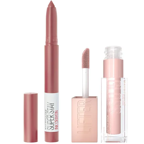 Vista 10 de Maybelline Lifter Gloss, Brillo de Labios Hidratante con Ácido Hialurónico, Alto Brillo para Labios Más Llenos, Perla, Perla Plateada Transparente