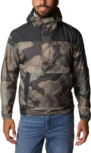 Vista 11 de Columbia Cortavientos Challenger para hombre pepita dorada/verde piedra