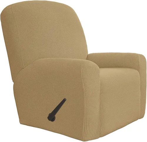 Vista 131 de Easy-Going Funda Elástica para Sofá Reclinable Cobertor de Sofá 4 Piezas Protector de Muebles Sofá Suave con Fondo Elástico Poliéster Spandex Tela