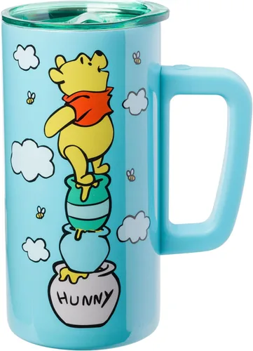 Vista 27 de Silver Buffalo Marvel Avengers Taza de viaje con diseño de Spider-Man, Capitán América, Thor, Hulk e Iron Man, de doble pared, con tapa de cierre