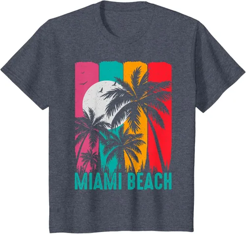 Vista 20 de Camiseta Miami Beach, Negro, S
