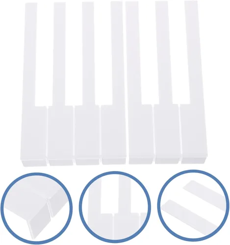 Vista 3 de VICASKY Teclas de piano profesionales de plástico para accesorios de piano