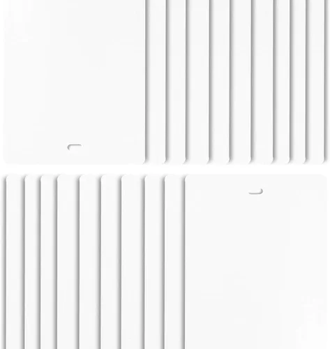 Vista 18 de DALIX - Láminas de repuesto para persianas verticales de PVC, curvadas, lisas, color marfil, 82.5 x 3.5 (paquete de 2)